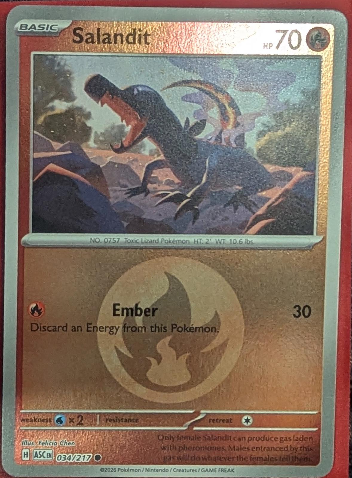 Ascended Heroes Salandit [Energy] Pokémon card